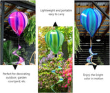 timecity 3pcs Hot Air Balloon Wind Spinner Colorful Garden Pinwheels Whirligigs Wind Spinner Windmill Striped Tie dye Windsock Rotating Sequins Windmill Wind Twister Hanging Decor