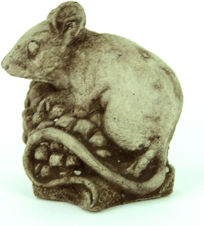 Mini Mouse Garden Statue Cement Figure Concrete Sculpture Mouse Cast Stone Figurines
