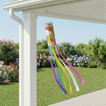 Madrona Brands Spring Easter Eggs Windsock for Outside 60-Inch | Durable Outdoor Decorative Hanging Wind Sock Flag | Yard, Garden, Patio