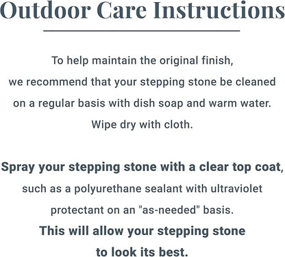 Let's Make Memories Personalized Garden Décor - Custom Garden Stone - Indoor/Outdoor - for Mom or Grandma - for Her - Engraved - Durable Resin - Butterfly Stone