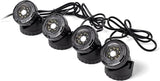 Jebao 12-LED Submersible Light for Water Gardens and Ponds, Set of 4