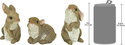 Design Toscano The Bunny Den, Garden Rabbit Statue: Set of Six