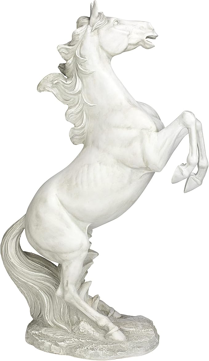 Design Toscano JE111291 Majestic Mustang Horse Statue,ancient ivory