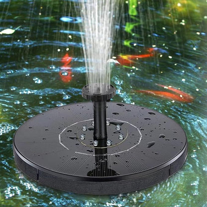Solar Bird Bath Fountains Pump, 1W/1.4W Solar Powered Fountain Glass Panel with Fixed Rods, Standing Floating Water Fountain Pump for Bird Bath, Garden, Pond, Pool, Outdoor