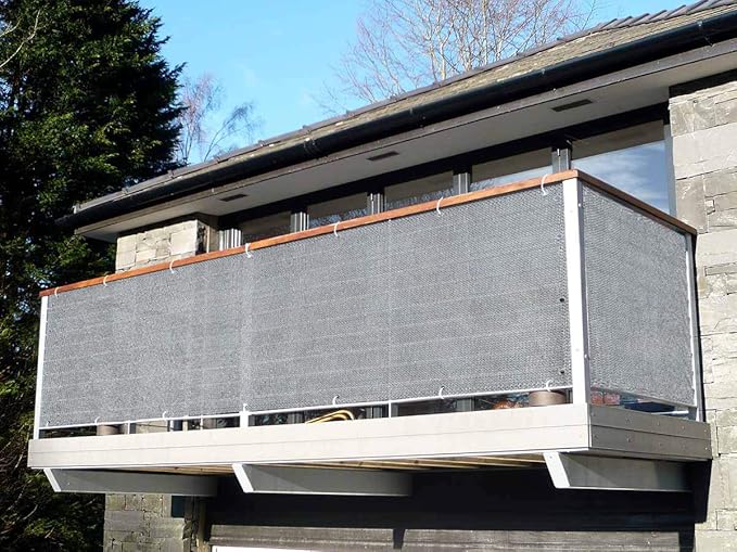 Alion Home Elegant Privacy Screen for Backyard Fence, Pool, Deck, Patio, Balcony and Outdoor Paneling - Include Zip Ties 3 x 26 FT