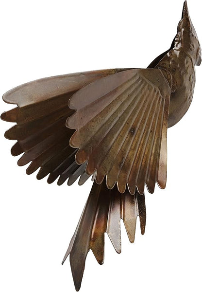 Ancient Graffiti Hanging Flamed Copper Cardinal Outdoor Decor