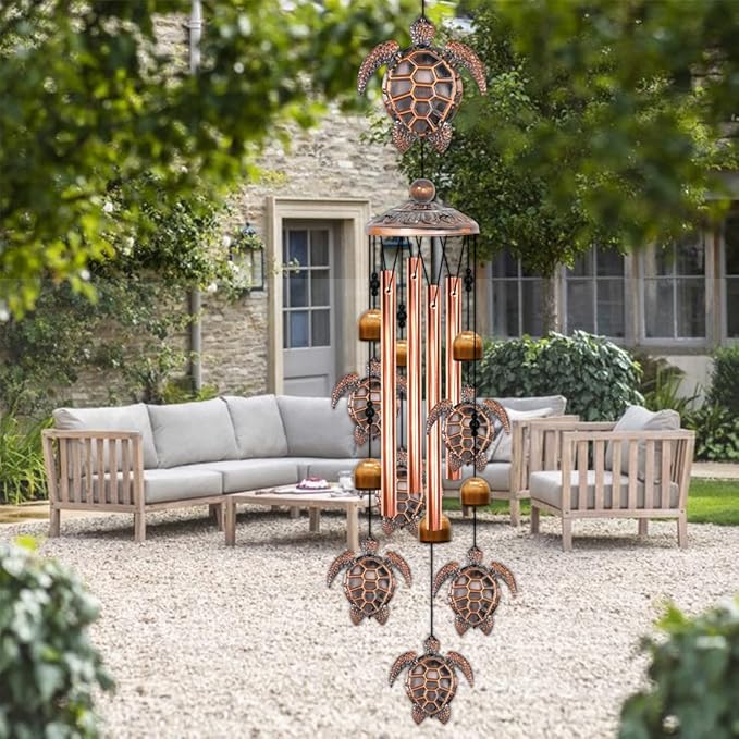 Turtle Wind Chime for Outside,Sea Turtle Gifts for Women,35IN Windchimes Outdoors Clearance,Turtle Decor for Garden Yard Porch Patio Home, Birthday Gift for Mom Grandma Friend