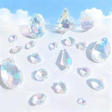 DIY Suncatcher Making Kits, 500 pcs Crystal Sun Catchers Crafts with Hooks Chains Pendants Rainbow Maker for Window Hanging Prism Indoor Outdoor Garden Party Decor
