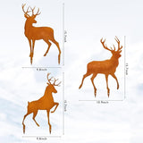 Metal Deer Garden Decor Durable Metal Yard Art Ideal Deer Statue Accessories for Home and Outdoor Antler Decor