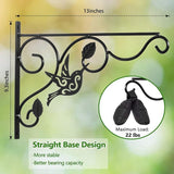 Vumdua Hanging Plants Bracket, 2 Pack 12 inch Wall Planter Hook with Iron Screws Included, Decorative Plant Hanger for Bird Feeders, Wind Chimes Indoor, Flower Pot, Lantern, Outdoor Indoor Patio Decor