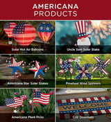Regal Art & Gift Americana Pinwheel Spinner Stake, Patriotic Metal Wind Sculpture, Weather-Resistant Decorative Kinetic Yard Art for Outdoor Garden and Lawn – Stripe