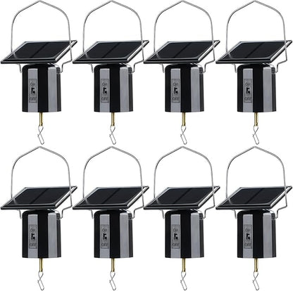 Reginary 2 Pcs Solar Powered Wind Spinner Motor Small Solar Energy Hanging Rotating Motor Revolving Wind Chime Spinner Motor for Wind Chime Sun Catchers Display Patio Garden Lawn Outdoor Decoration