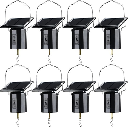4 Pieces Solar Powered Wind Spinner Small Motor Solar Energy Hanging Rotating Motor Revolving Wind Chime Spinner Motor for Wind Chime Sun Catchers Display Patio Garden Lawn Entryway Outdoor Decoration