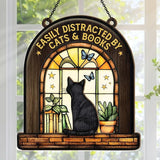 Jesuspirit - Window Hanging Suncatcher – Crystal Clear Acrylic & Wood Sun Catcher for Home Decor, for Women (Your Book Nook, 8 Inches)