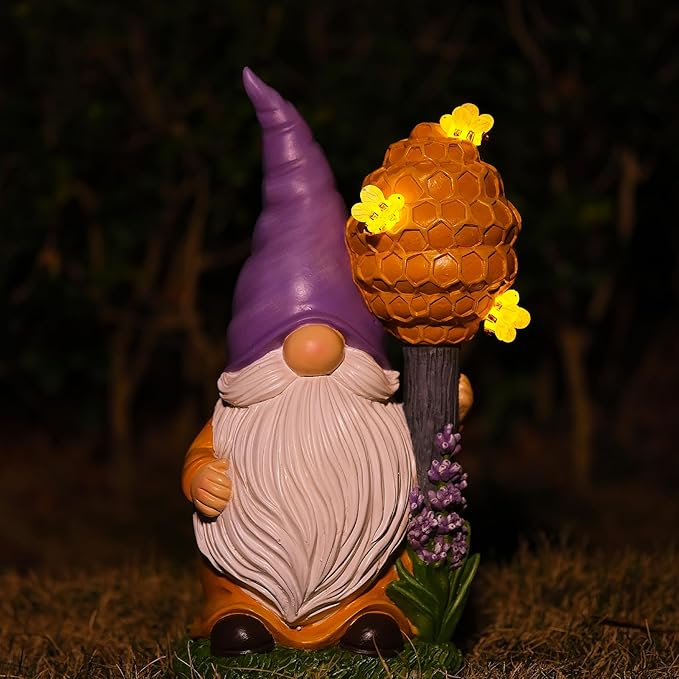 Zayton Garden Outdoor Statues Gnomes Statues Yard Resin Decoration Gift Handmade Housewarming Gift for Patio Yard Lawn Waterproof Cracking