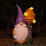 Zayton Garden Outdoor Statues Gnomes Statues Yard Resin Decoration Gift Handmade Housewarming Gift for Patio Yard Lawn Waterproof Cracking