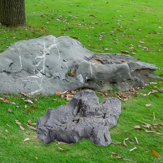 Baoblaze Fake Rock Natural Texture Multifunctional Weather Resistant Realistic Landscape Decoration for Lawn Yard Balcony Patio Porch, 29x10x22cm