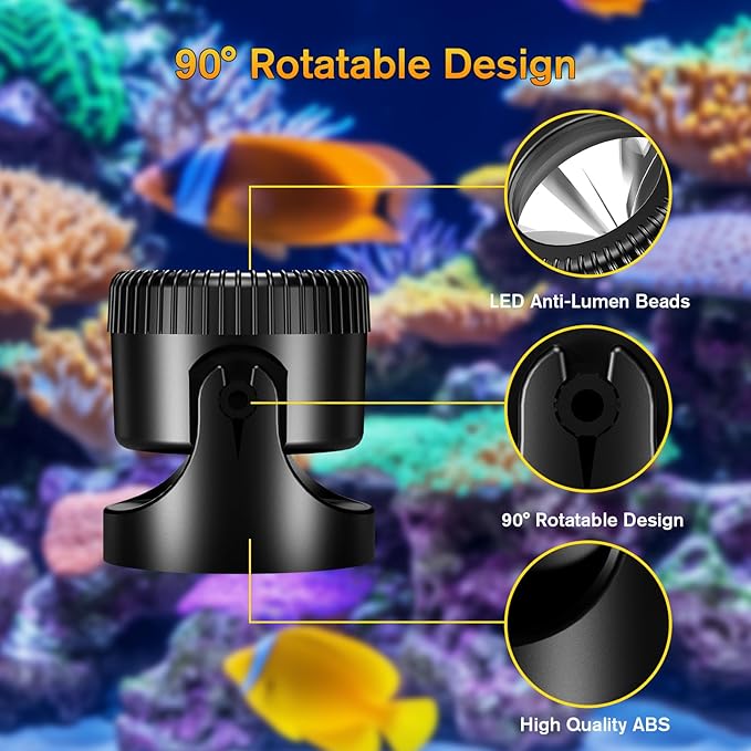 POPOSOAP 3-in-1 Solar Pond Lights, Warm White Underwater Pond Lights, IP68 Waterproof LED Fountain Lights for for Pond, Fountain, Pool Waterfall Decoration Garden Patio (3 Lights)-P63H
