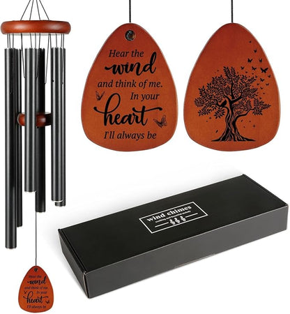 SteadStyle Memorial Gifts Wind Chimes - Sympathy Gifts for Loss of Loved One, Gifts for Who Loss of Dad, Mom, Brother, Friend, Sympathy Bereavement Gift Baskets Home Outdoor Garden Patio Decor (36 IN)