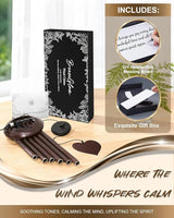32" Memorial Wind Chimes Deep Tone Outdoor, C Major Tuned Aluminum Wind Chime with Gift Box & Envelope, Sympathy Wind Chime for Garden Decor Hanging, Heart Pendant, Bronze