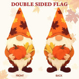 Thanksgiving Garden Flags 12x18 Inch Double Sided, Fall Gnome Yard Flags for Outside, Farmhouse Front Porch Outdoor Autumn Decor Holiday All Seasons Decoration