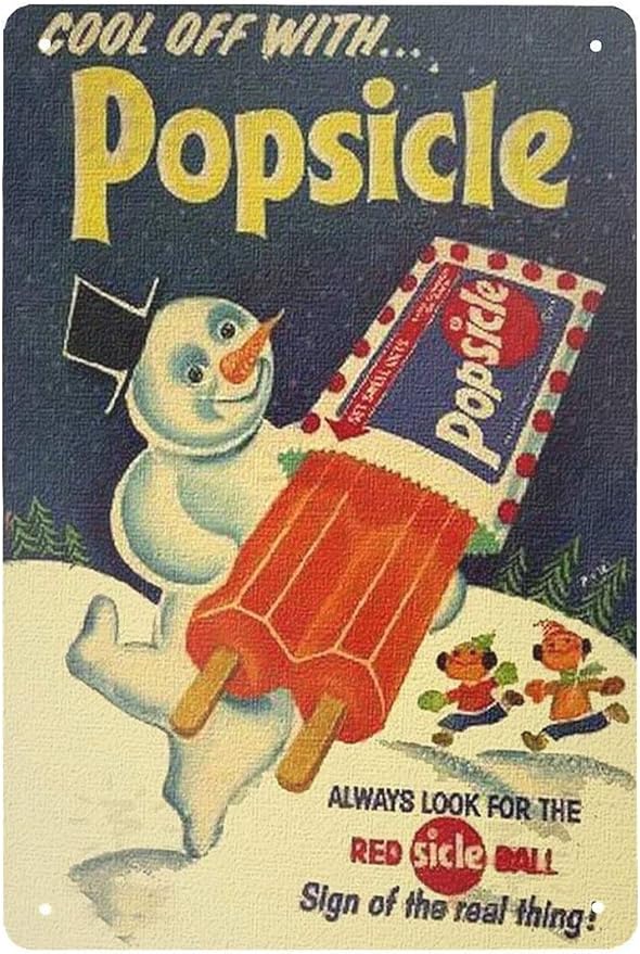 Retro Tin Signs Vintage Style Snowman Winter Metal Sign Iron Painting for Indoor & Outdoor Home Bar Coffee Kitchen Wall Decor 8 x 12 INCH