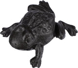 Sumnacon Spare Key Hider Outside Cute Frog Garden Decoration Secret Key Holder for Yard Porch Lawn Bushes, Heavy Cast Iron Hidden Keys Storage Vintage Outdoor Statue for Jewelry Ear Studs, Ring