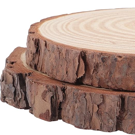 ibasenice 2Pcs Wood Log Garden Stepping Stones for Outdoor Walkway Decorative Durable Pathway Enhancer for Landscaping for Lawn and Garden Pathways