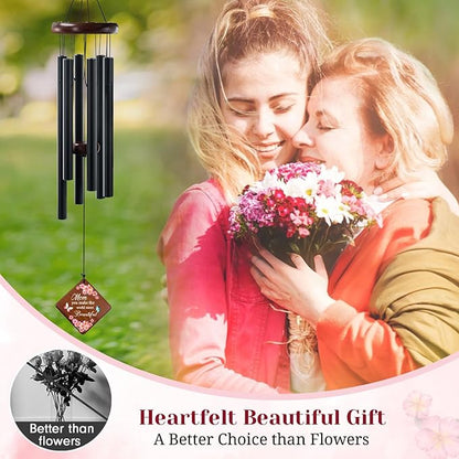 Wind Chimes for Mom, 36" Memorial Wind Chimes for Loss of Mother, Bereavement Sympathy Gifts in Memory of Women, Outdoor Gifts Garden/Patio Decor for