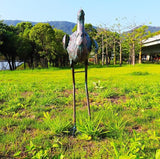Retro Style Metal Ostrich Statue Outdoor Indoor Garden Yard Art for Patio Lawn Backyard Decoration