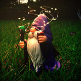 Joint Honglin Resin Gnome Statue Outdoor Decor Waterproof Firework Solar LED Lights Gnomes Garden Sculpture Decorations for Outside Lawn Patio Yard Ornament Gifts (Gnome)