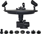 HALF OFF PONDS Floating Fountain, 3/4 HP Pond Aerator, 200 ft Cord, 8,000 GPH Water Pump, 11 Spray Patterns, Color-Changing LED Lights, for Ponds, Lakes & Water Gardens