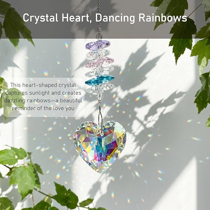 Pet Memorial Suncatcher – Gemstone Paw Crystal, Loss of Dog Sympathy Gift, Pet Bereavement Remembrance for Dogs & Cats