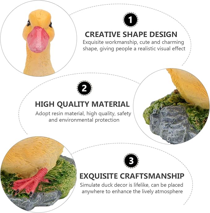 GANAZONO Home Decor Home Decor Garden Statue Decoration Resin Funny Garden Figurines Outdoor Animal Statue for Patio Lawn Yard Art Decoration Outdoor Decor Kids Kids