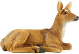 Doe Female Deer Resin Statue-Animal Figurines Garden Sculpture Accessories for Indoor Outdoor Decoration Rustic Lodge or Art Gifts for Birthday Anniversary Yard Lawn Decor