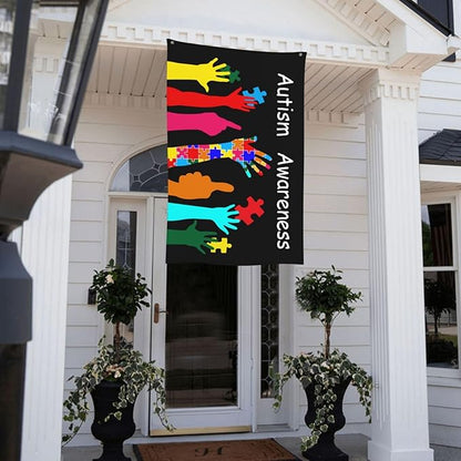 Autism Awareness Flag 3x5 Ft Outdoor Indoor With Grommet Home House Garden Yard Banner Decorative Sign