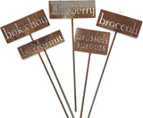 Classic Metal Garden Markers 19 Inches Tall (butternut, Naturally Rusted)