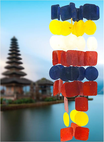 Bellaa 24872 Wind Chimes Outdoor, Garden Decorations, Musical, Indoor/Outside Windchimes, Beach, Gifts for Mom, Sea Glass Shells