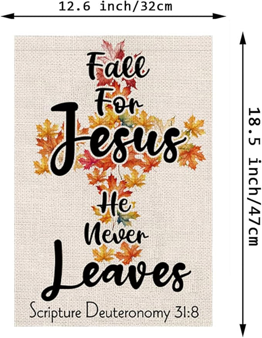 Christian Garden Flags Religious Cross Jesus Cardinal Double Sided Flag Seasonal Set of 11 Holiday Christmas Gifts Decorations for Farmhouse Indoor Outdoor Yard Lawn Decorations 12.5x18 Inch
