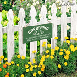 Garden Sign Decor, Gardening It'S Cheaper Than Therapy And You Get Tomatoes, Funny Outdoor Decorative For Garden Backyard Patio Farmhouse, Potting Shed Personalized Wooden Hanging Plaque 5"X 10"