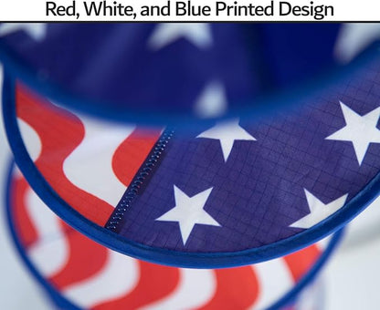 In the Breeze 5176 48" Stars and Stripes Curlie Spinner-Outdoor Hanging Decoration