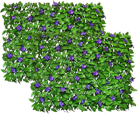 Expandable Fence Privacy Screen for Balcony Patio Outdoor,Decorative Faux Ivy Fencing Panel,Artificial Hedges (1,Ivy)…