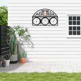 26Inch Large Outdoor Clock,Waterproof Wall Clock with Thermometer and Hygrometer Combo,Weatherproof Non-Ticking Battery Operated Decor Clock for Patio,Garden,Pool,Porch,House Warming Gifts