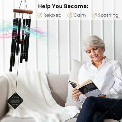 Personalized Memorial Wind Chimes Sympathy Memorial for Loss of Father Or Memorial for Loss of Mother Remembrance Windchimes Loss of A Loved One, Memory Bereavement & Funeral