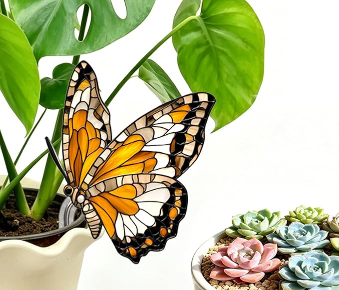 Butterfly Gifts for Women, Hanging Plant Planter Indoor Outdoor, Mothers Day Birthday Gifts for Mom Grandma from Daughter Son, Butterfly Lover Garden Decor Plant Pot(3)
