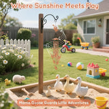 Wind Chimes Outdoor - Mother & Baby Geese Windchime with 4 Aluminum Tubes,Weatherproof Metal Wind Chime for Garden Decor Patio Yard, Goose Gift for Thanksgiving, Christmas, Festival