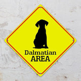 Dalmatian Crossing Xing Sign Beware of Dalmatian Dog Metal Sign Dalmatian Funny Warning Sign Crossing Zone Sign for Farm Yard Front Door Indoor Outdoor Street Sign 15x15in
