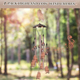 Briwooody Owl Wind Chimes for Outside Owl Gifts for Women Mom Metal Wind Chimes Memorial Birthday Decor for Outdoors Patio Garden Porch Home Yard Decoration