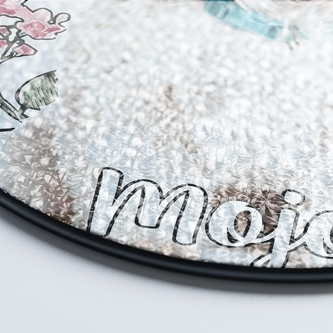 NAZENTI Personalized Horse Stained Glass Suncatcher with Photo, Custom Name Horse Ornament Window Hanging, Home Decor Gifts for Pet Day, Christmas, Memori, Sympathy Gift for Loss of Horse