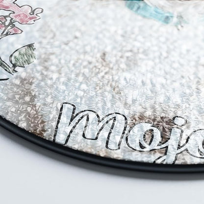 NAZENTI Personalized Horse Stained Glass Suncatcher with Photo, Custom Name Horse Ornament Window Hanging, Home Decor Gifts for Pet Day, Christmas, Memori, Sympathy Gift for Loss of Horse